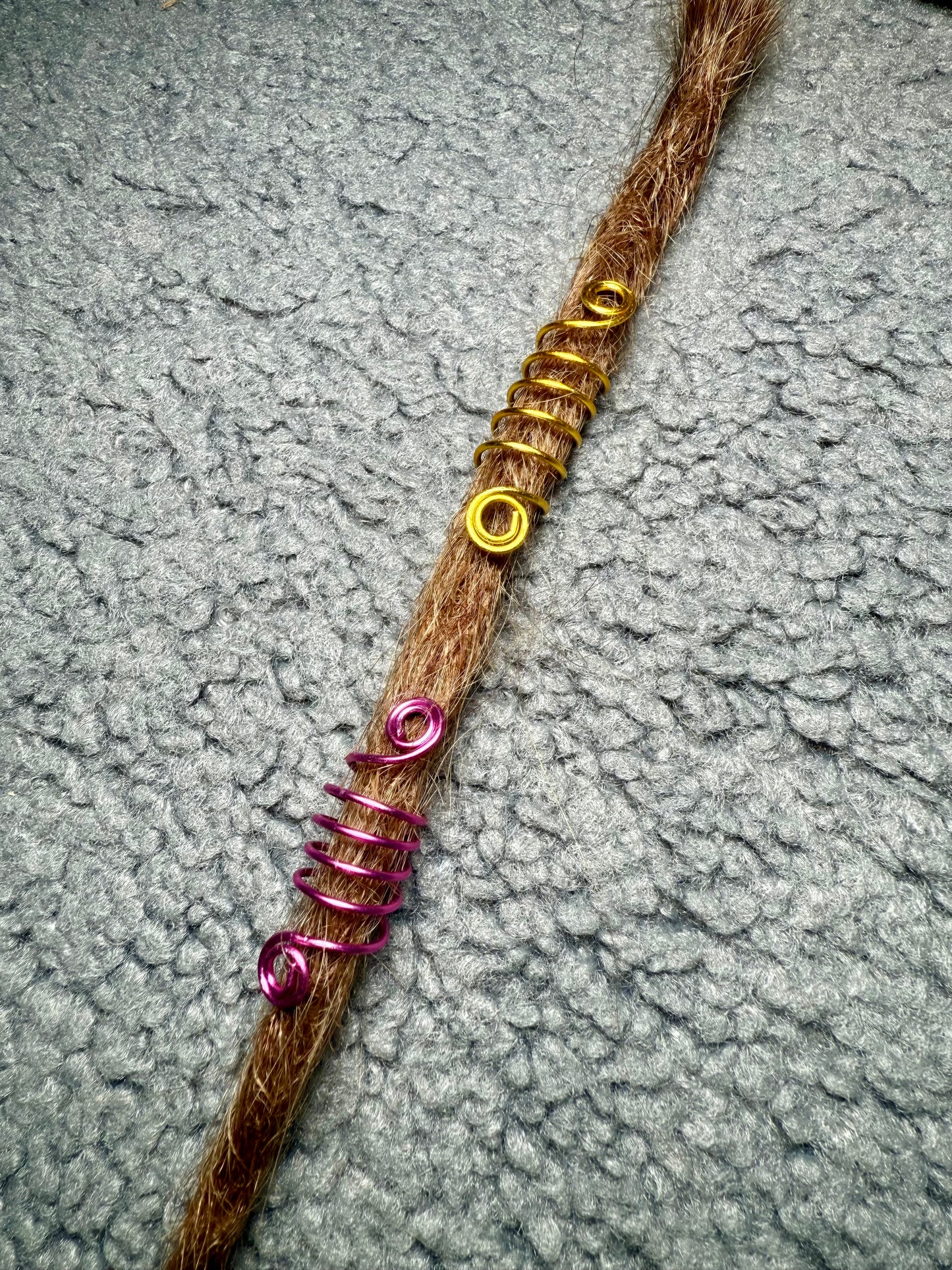 Handmade Wire Spiral Dreadlock Beads - 5
