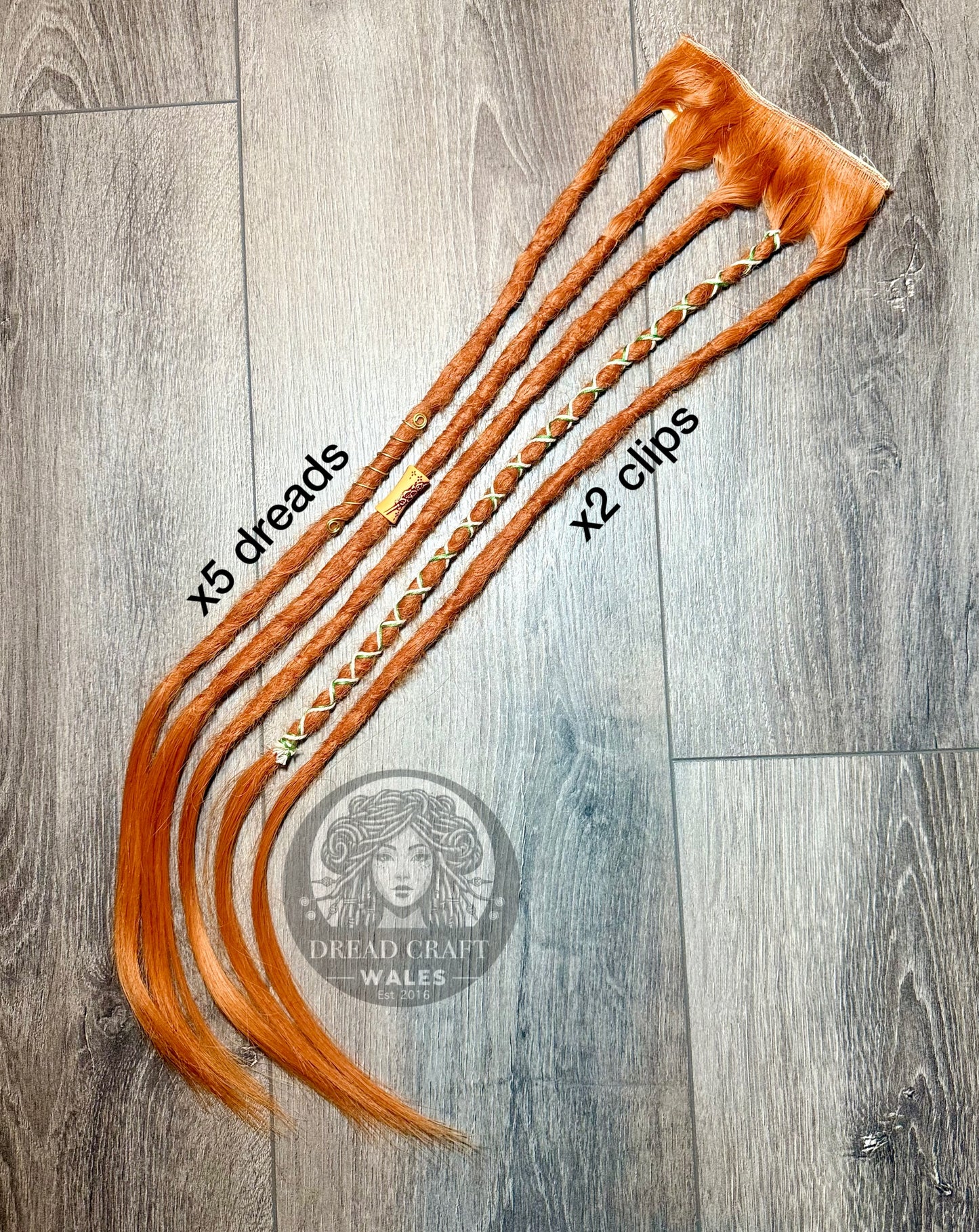 Clip in Dreadlocks - Auburn