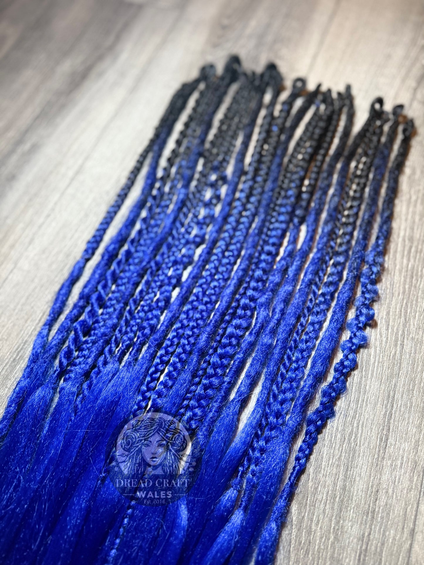 “DARK WAVE” - (SE) Dreadlock & Braid Extensions - Set of 21