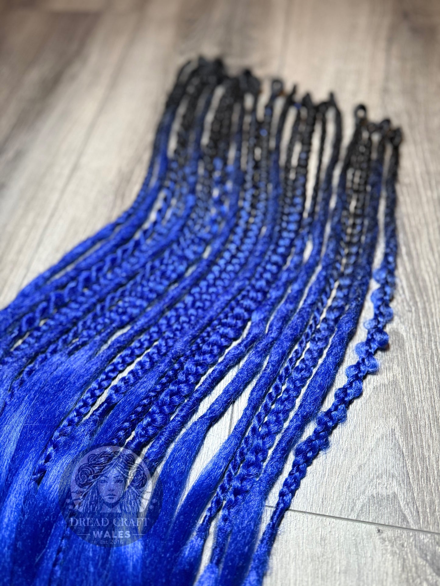“DARK WAVE” - (SE) Dreadlock & Braid Extensions - Set of 21