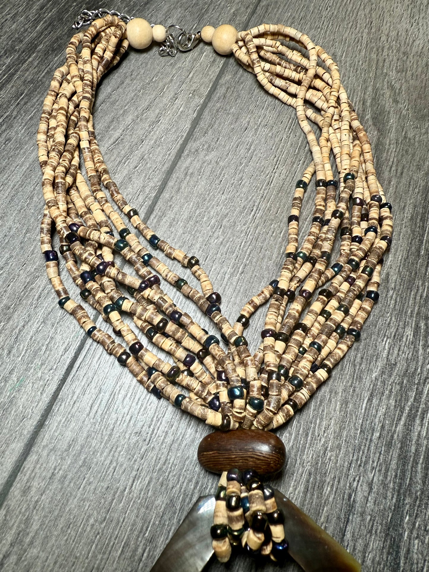 Beaded Shell Necklace