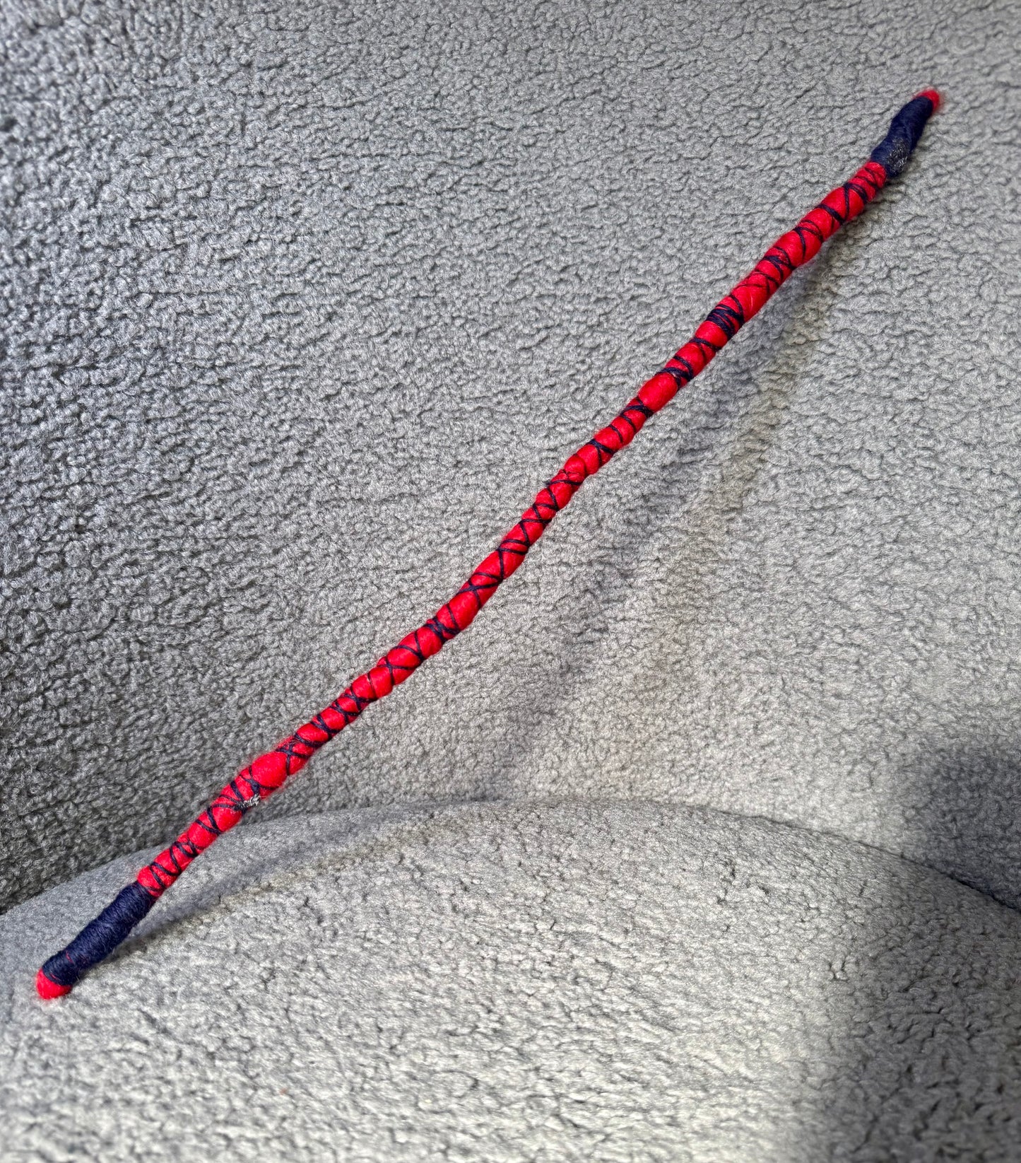 Dreadlock Spiral Tie - Red Navy