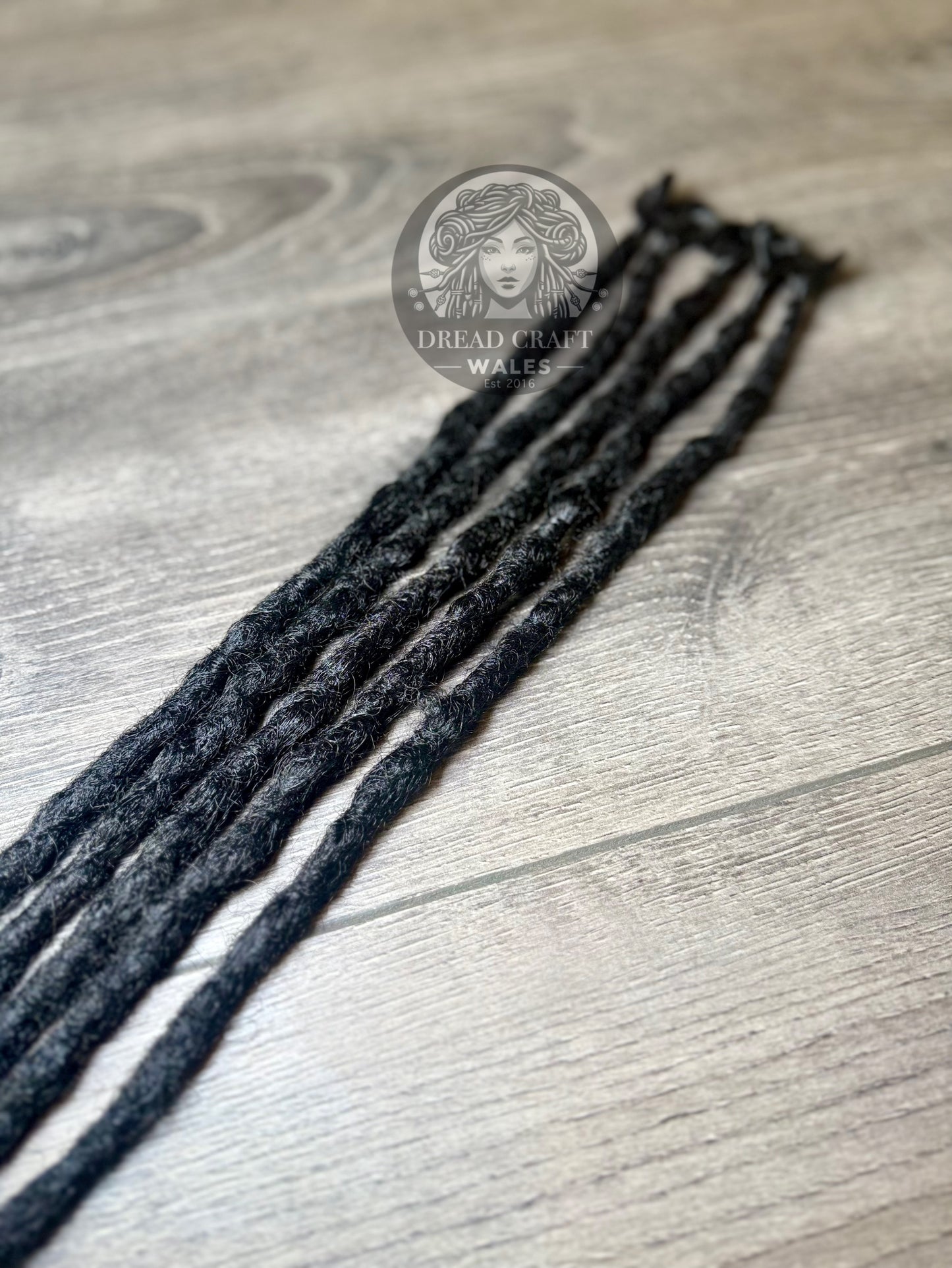Midnight Black SE Dreadlock Extensions - 5 Pack