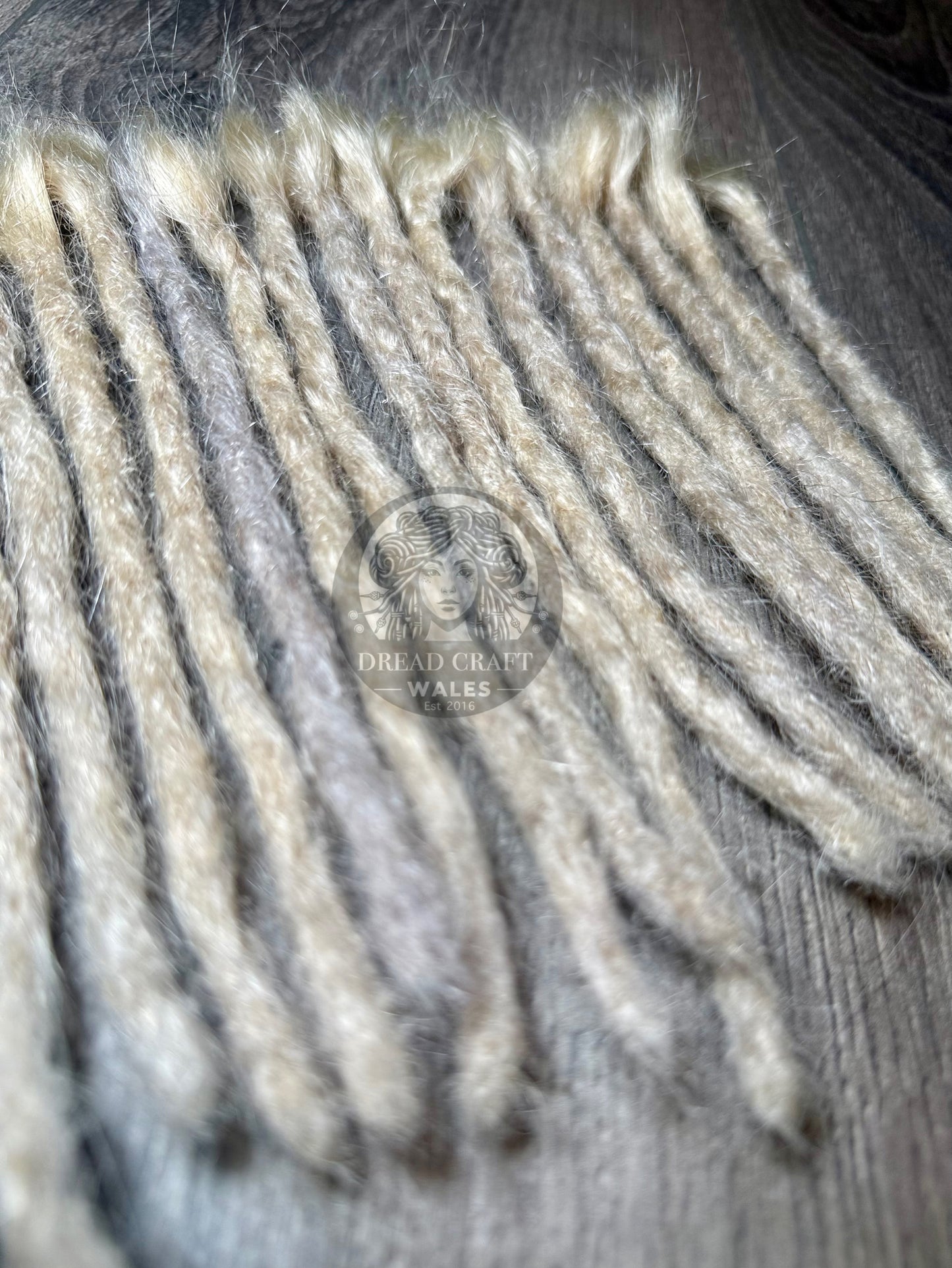 Silver Blonde Human Hair Dreadlock Extensions - Pack of 20