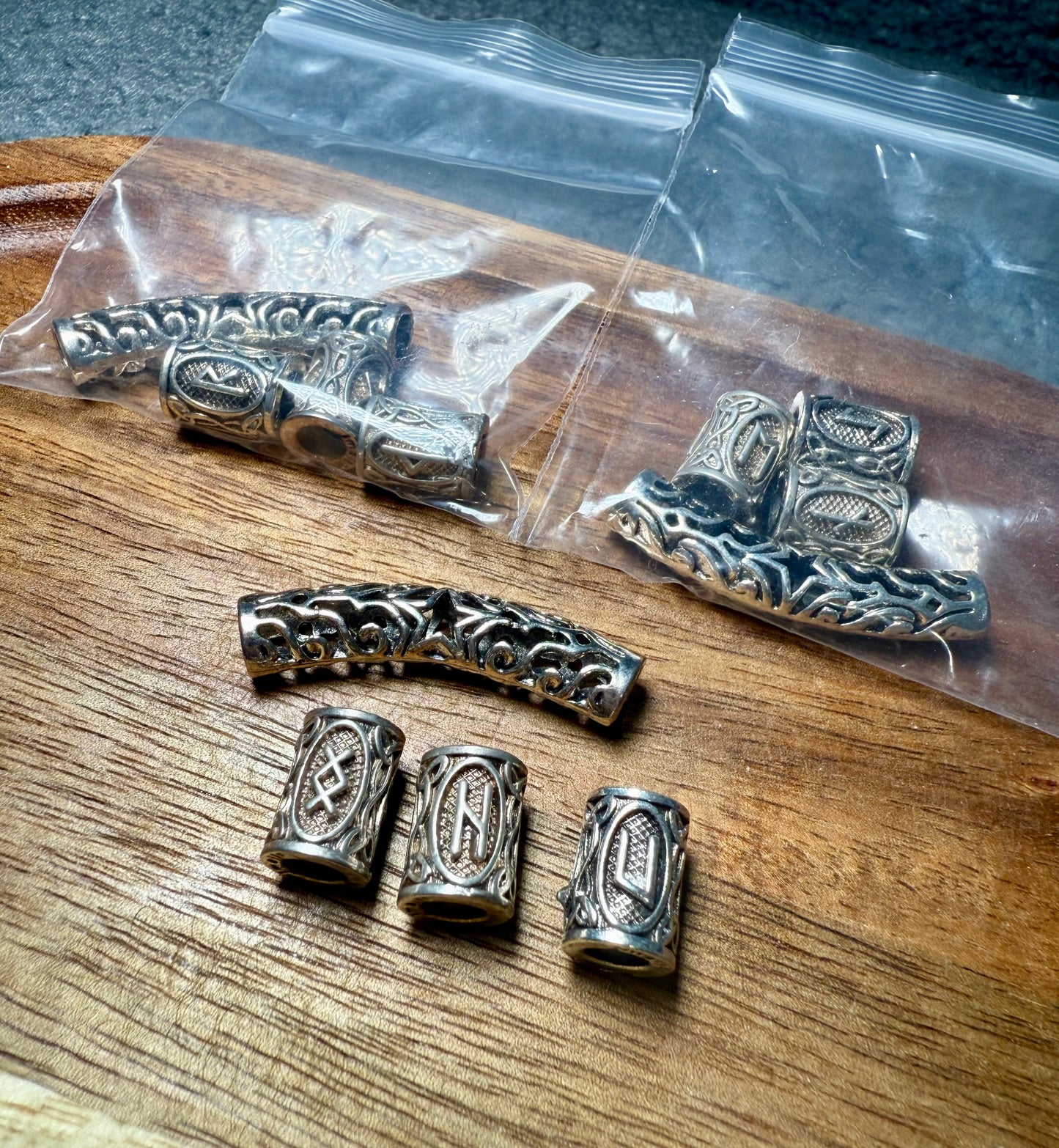 Runic Dreadlock Beads - 4