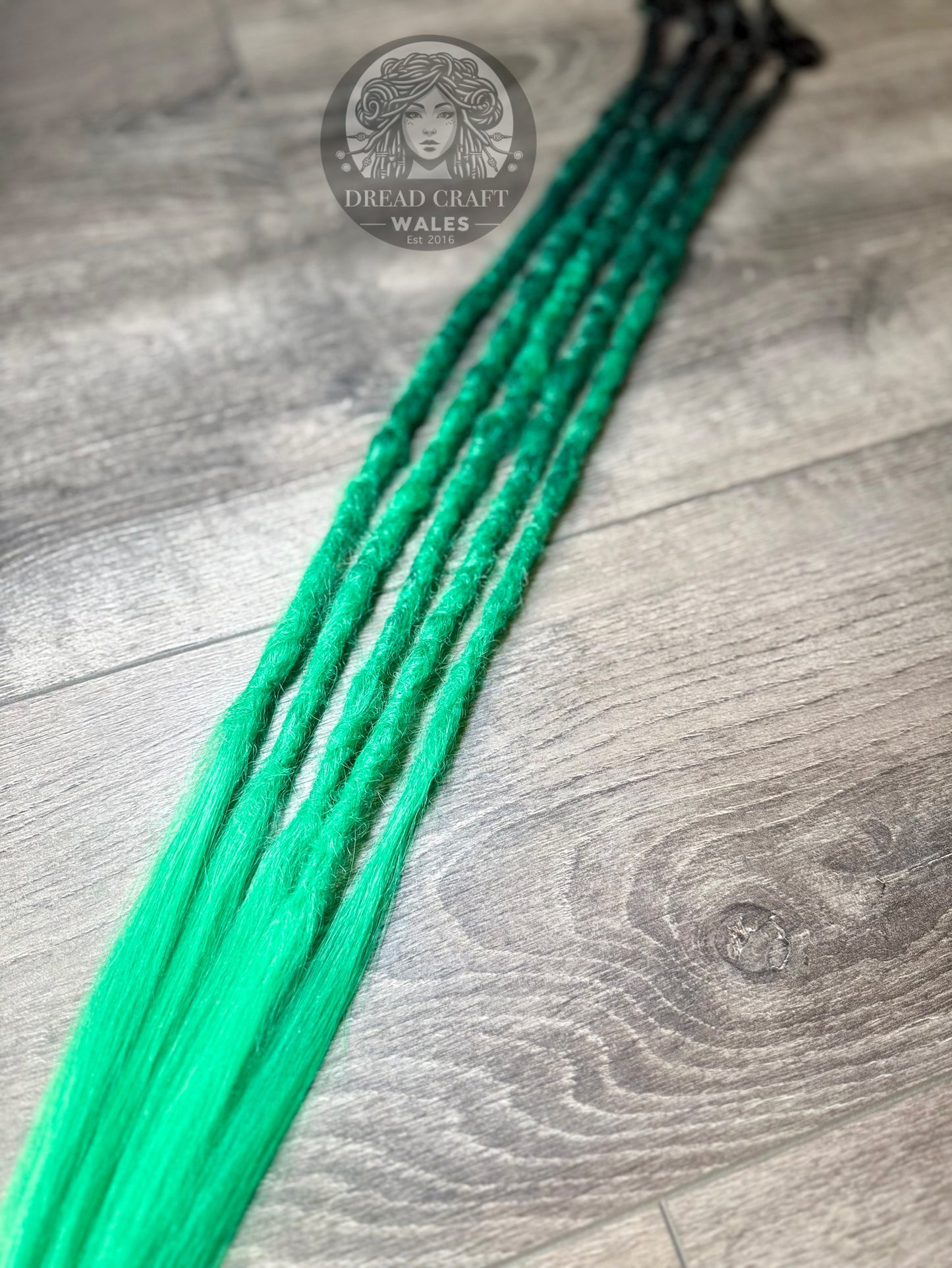 Emerald Fade SE Dreadlock Extensions - 5 Pack