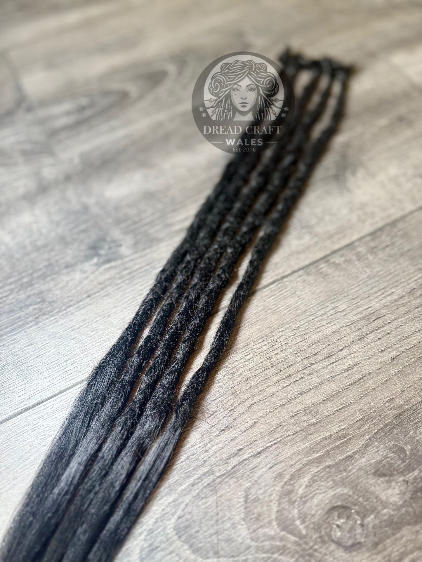 Midnight Black SE Dreadlock Extensions - 5 Pack