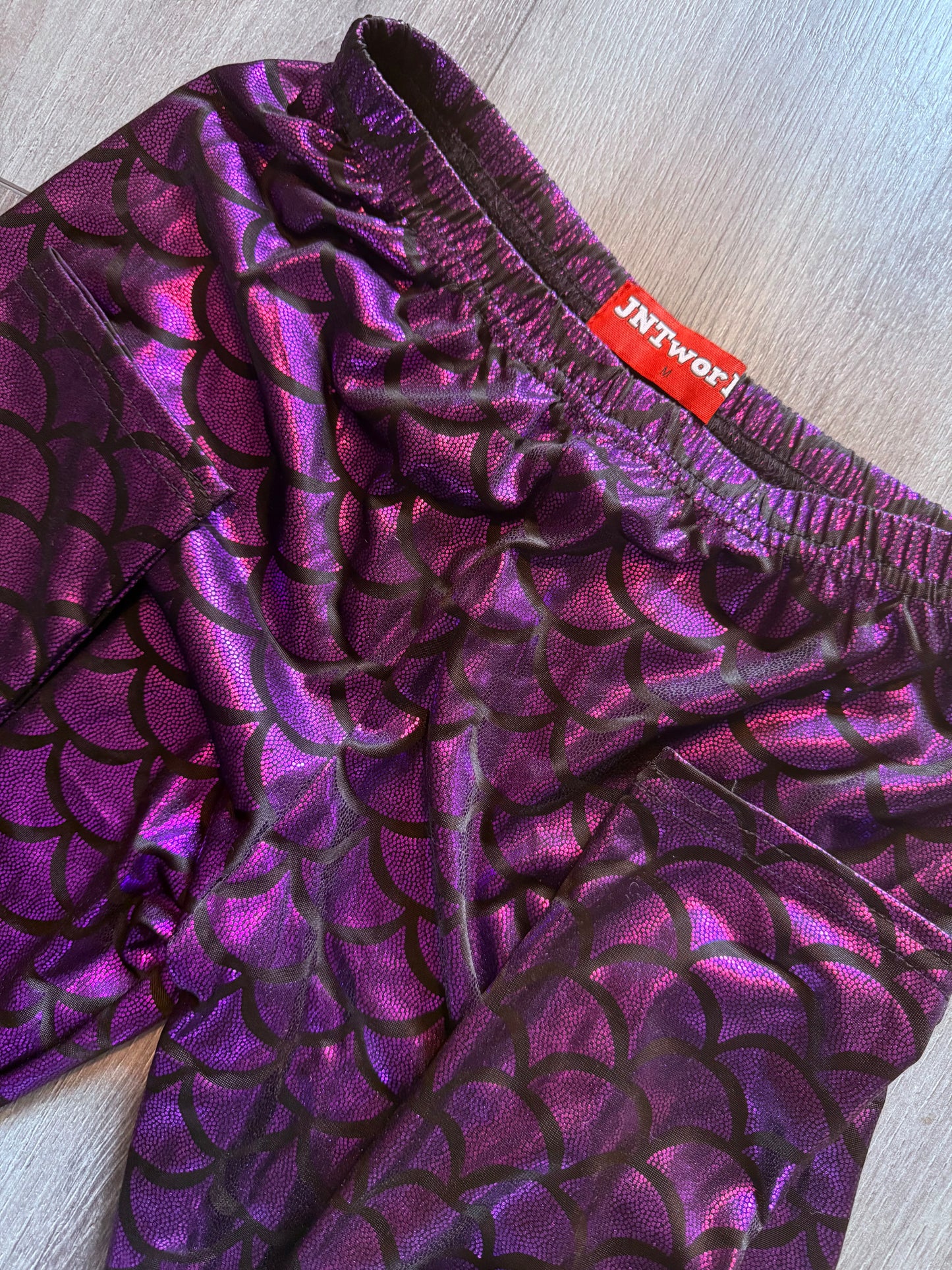 Purple Mermaid Shimmer Leggings (M)