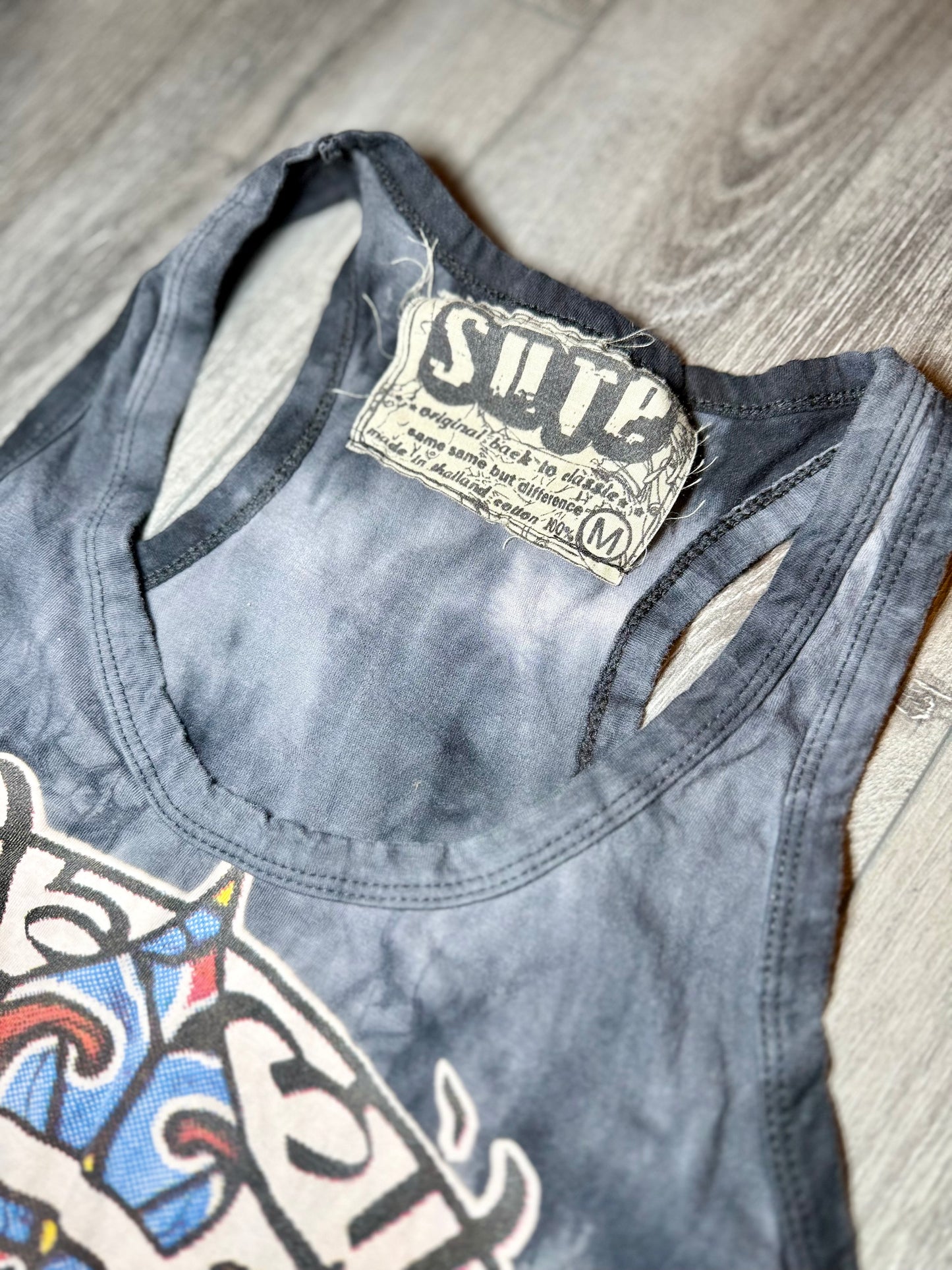 Colourful Ohm Tie-Dye Long Vest/ Dress — (M)