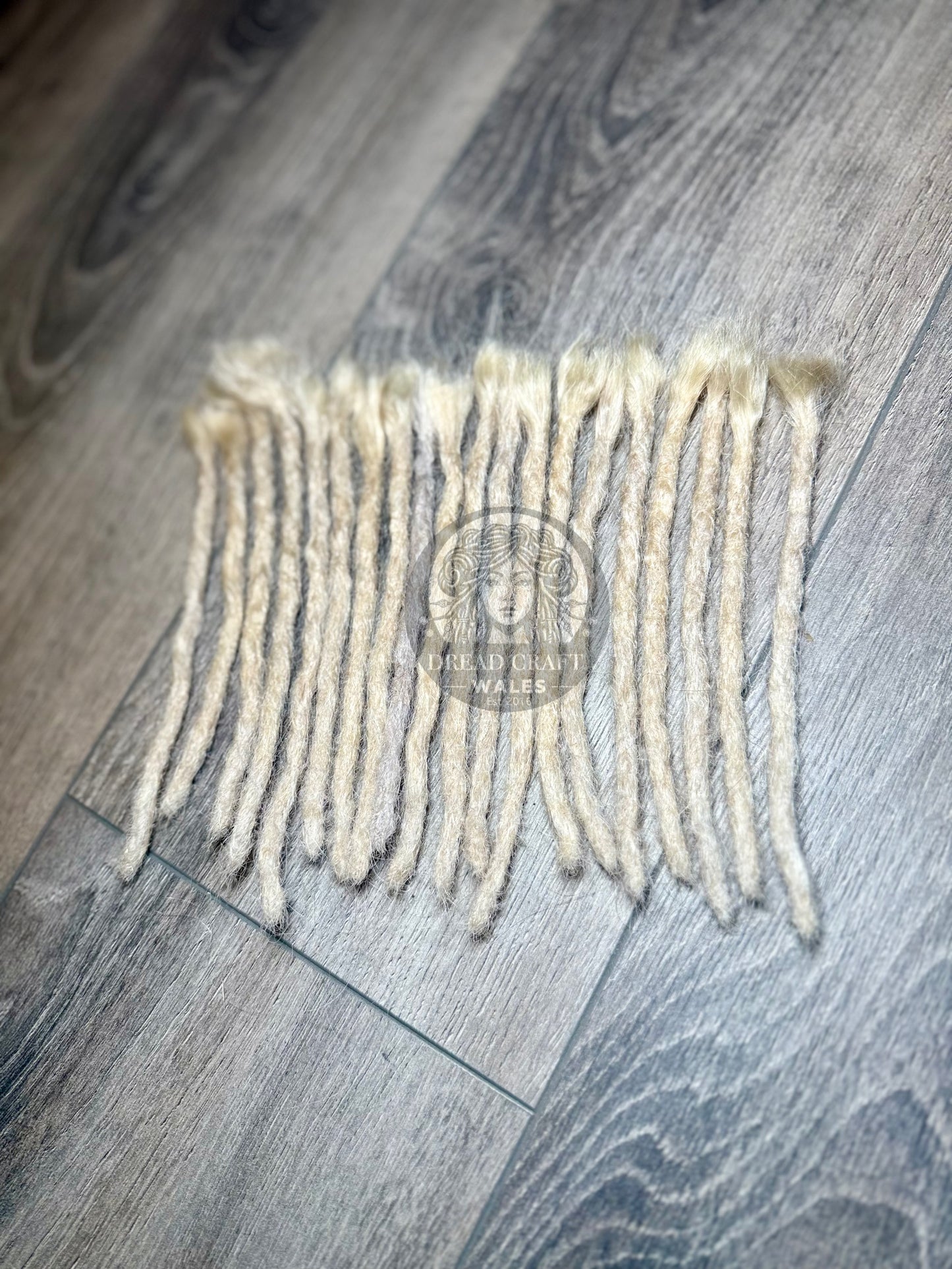 Silver Blonde Human Hair Dreadlock Extensions - Pack of 20