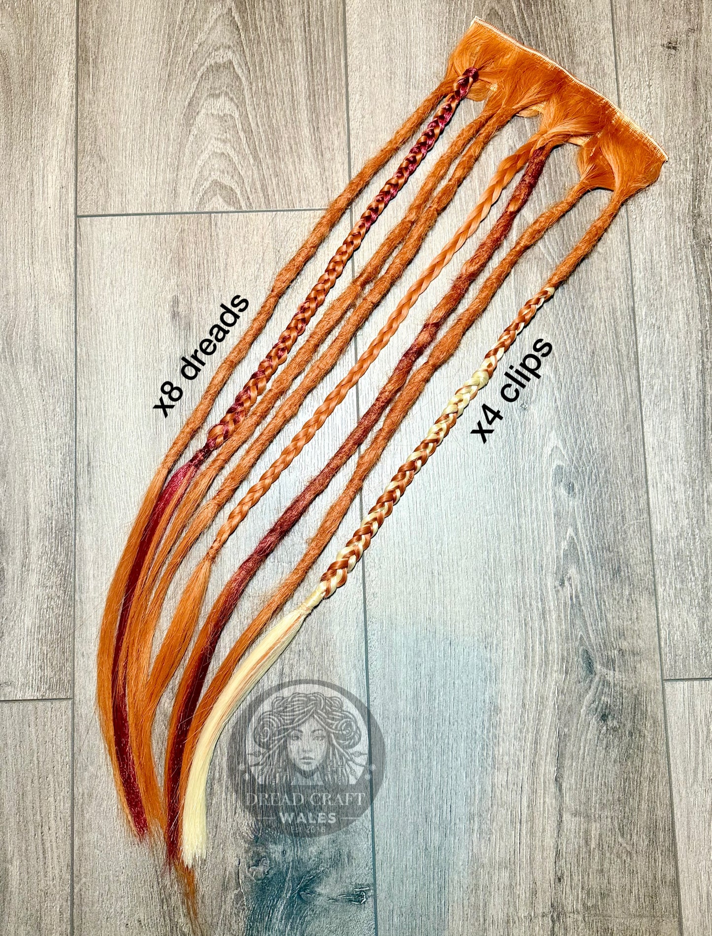 Clip in Dreadlocks - Auburn