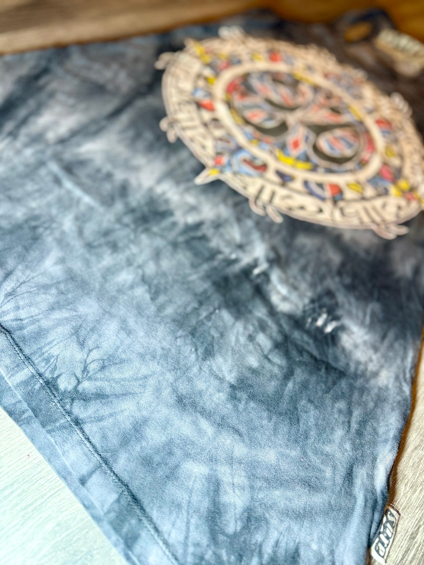 Colourful Ohm Tie-Dye Long Vest/ Dress — (M)