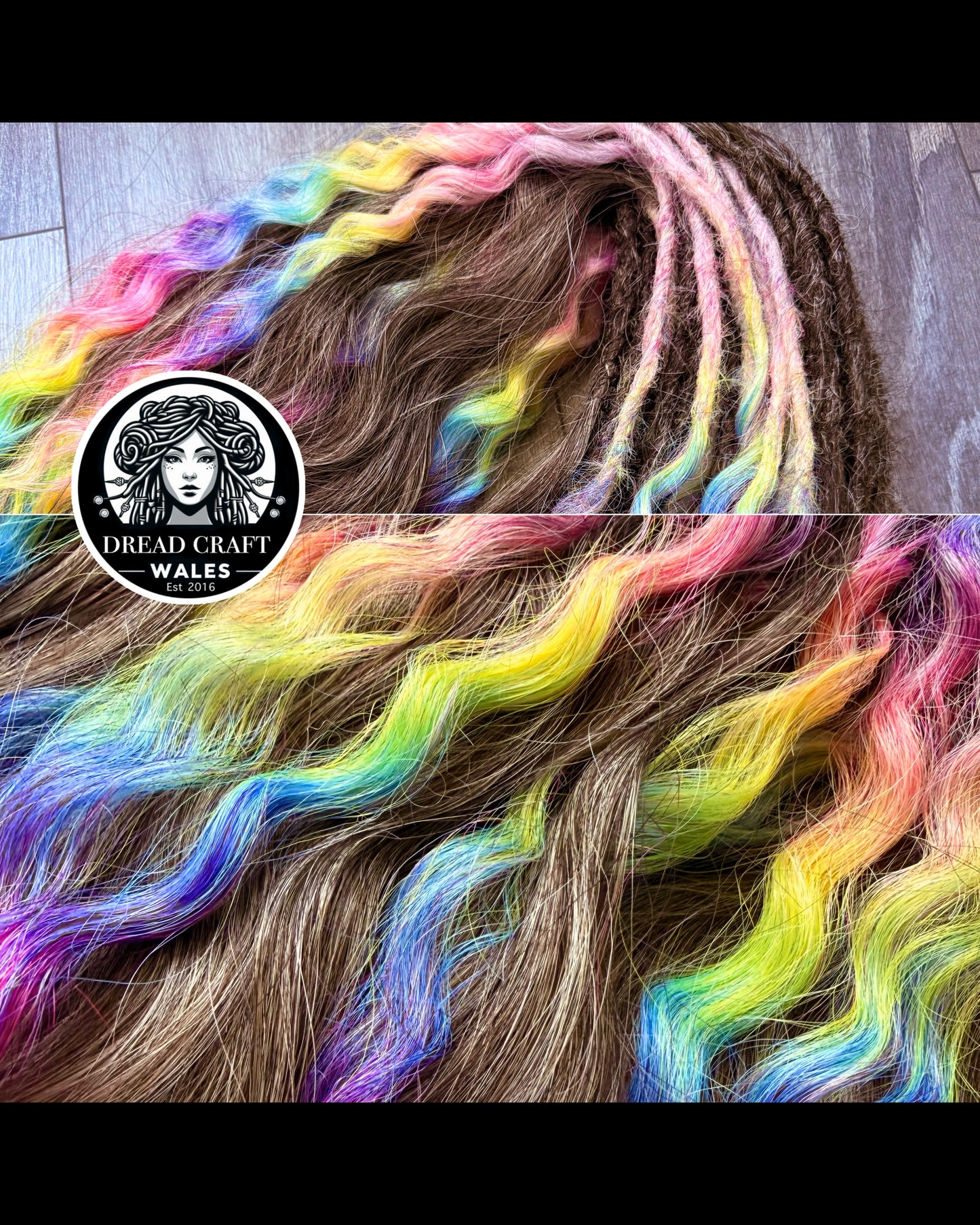 Rainbow Toffee Dread Wave Full Set