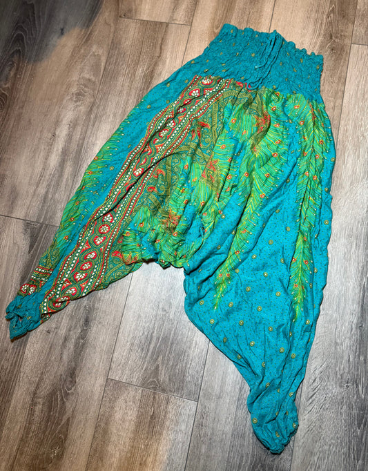 Peacock Feather Design Haram Pants — (6-12)