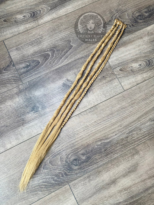 Honey Wheat SE Dreadlock Extensions - Pack of 4
