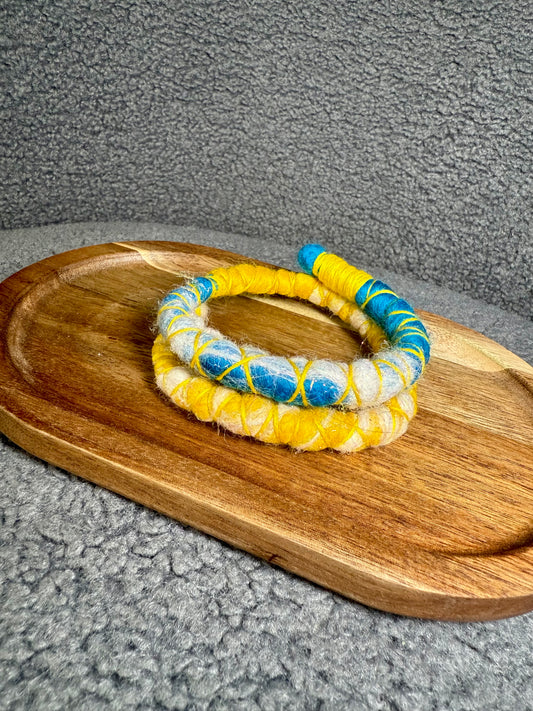 Dreadlock Spiral Tie - Sunny Skies