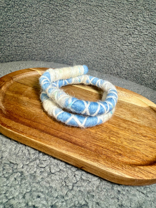 Dreadlock Spiral Tie - Clear Skies