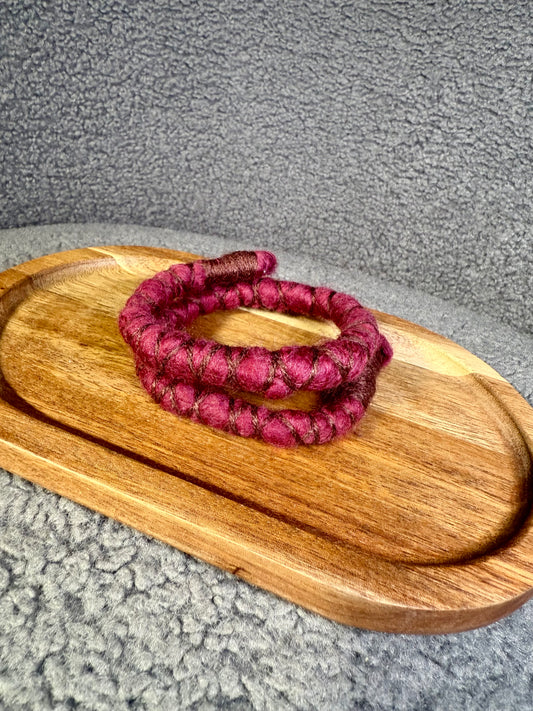 Dreadlock Spiral Tie - Maroon
