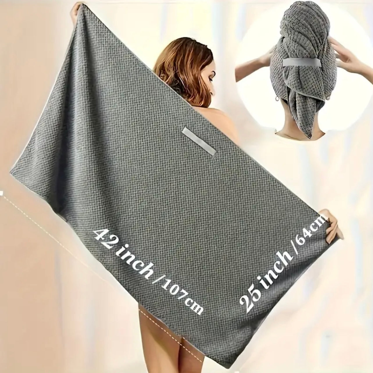 Ultra Absorbent Hair Wrap Towel