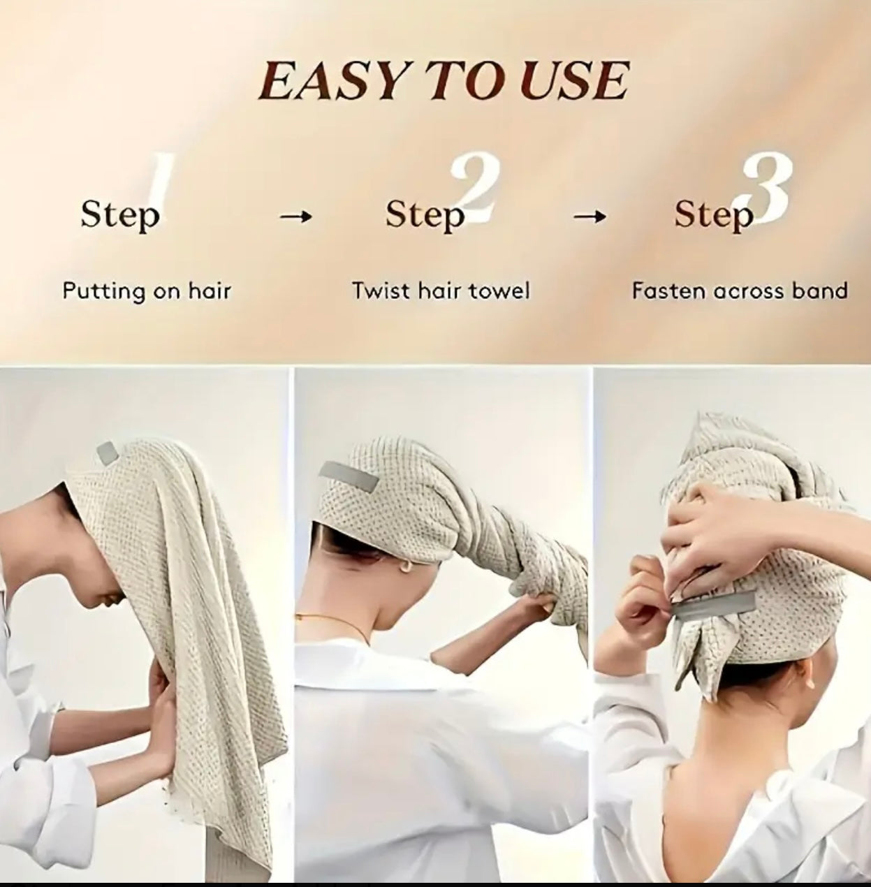 Ultra Absorbent Hair Wrap Towel