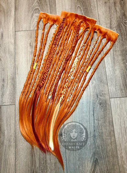 Clip in Dreadlocks - Auburn