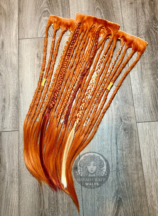 Clip in Dreadlocks - Auburn