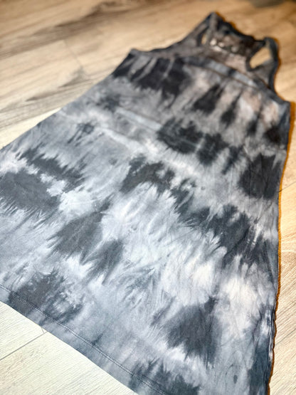 Colourful Ohm Tie-Dye Long Vest/ Dress — (M)