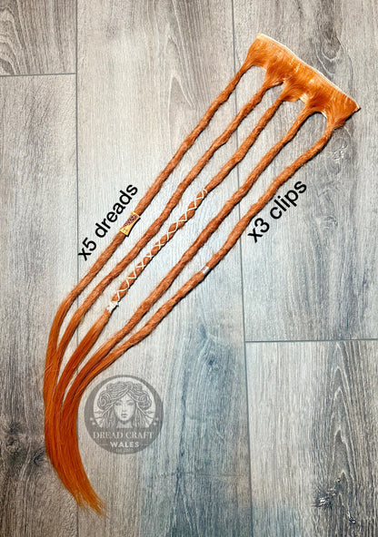 Clip in Dreadlocks - Auburn