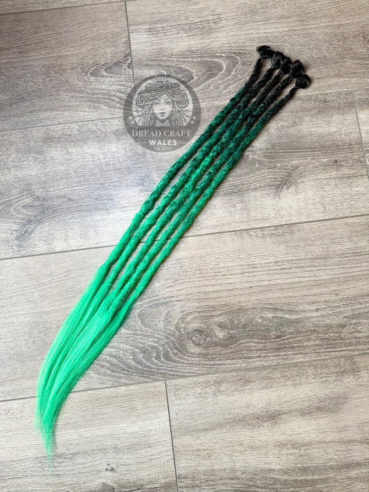 Emerald Fade SE Dreadlock Extensions - 5 Pack