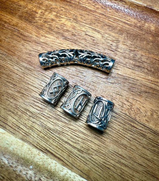 Runic Dreadlock Beads - 4