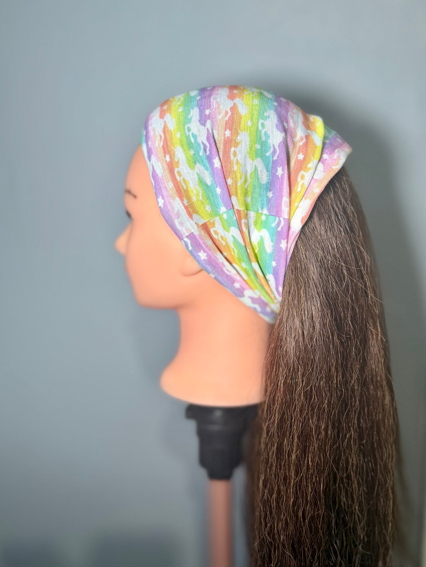 🦄 Unicorn Rainbow 🌈 Headwrap/ snood/ Headband