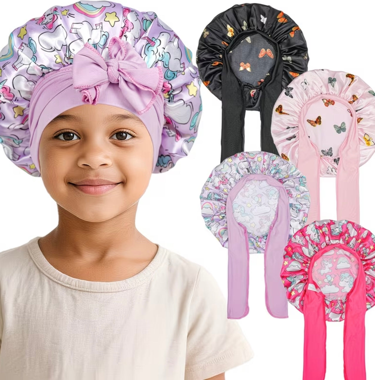 Satin Sleep Bonnet - Choose option