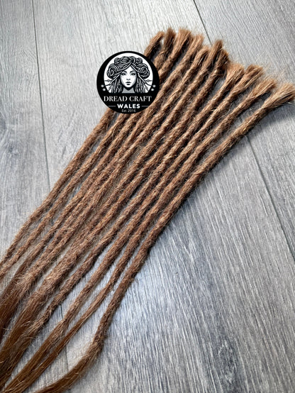 ❗️SALE❗️ 11 Piece Human Hair Dreadlock Extension Set – 22” – #6 Brown