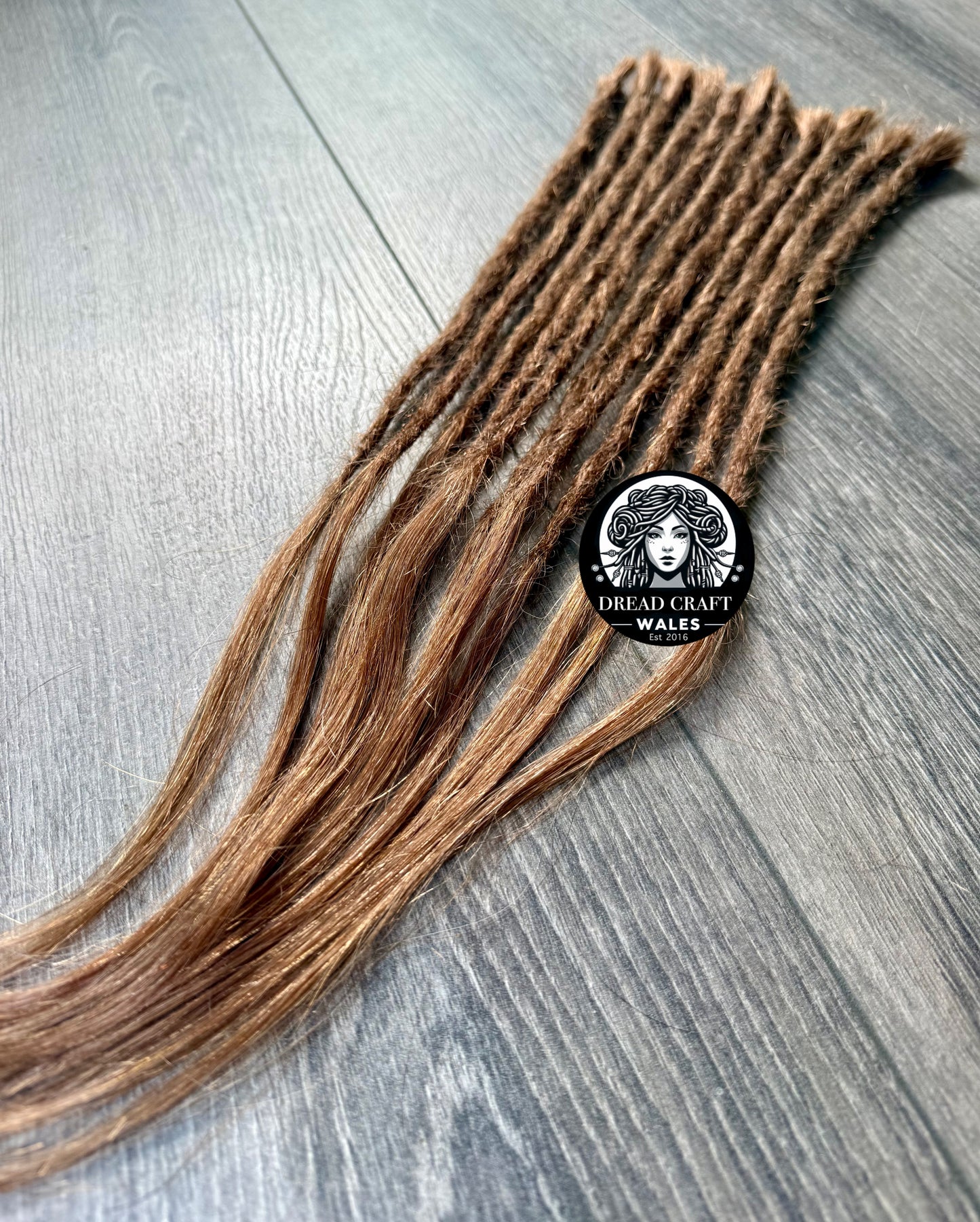 ❗️SALE❗️ 11 Piece Human Hair Dreadlock Extension Set – 22” – #6 Brown